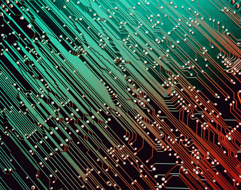 Close up of a Printed Circuit Board